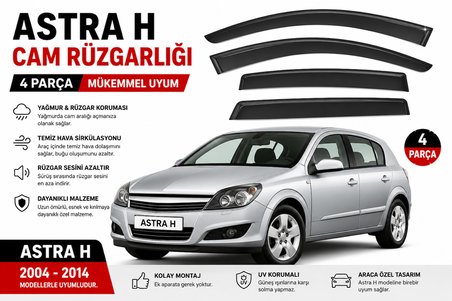 Ottoman Opel Astra H Uyumlu Cam Rüzgarlığı