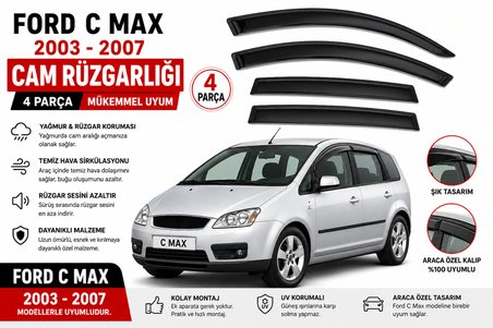 Ottoman Ford C-Max 2003-2007 Uyumlu Cam Rüzgarlığı