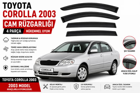 Ottoman Toyota Corolla 2003 Uyumlu Cam Rüzgarlığı