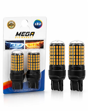 Mega Oto Market T20 Çift Duy 144 LED Turuncu Oto Ampul 2 ADET – Stop, Fren ve Sinyal LED Lambası