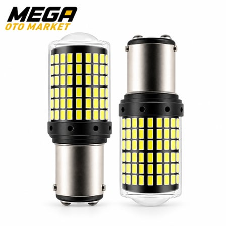 Mega Oto Market 12V 1016 144 LED Beyaz Oto Ampul 2 ADET – Stop, Fren ve Sinyal LED Lambası