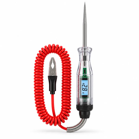 Mega Oto Market 5V-80V Dijital Araç Kontrol Kalemi LCD Voltaj Ölçer Araç Elektrik Test Cihazı  
