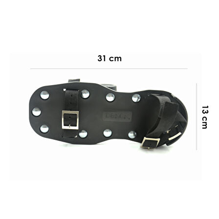 Epoksi Çivili Çim Havalandırma Ayakkabısı 35 mm Dişli | Bilek ve Topuk Kayışlı | Çift