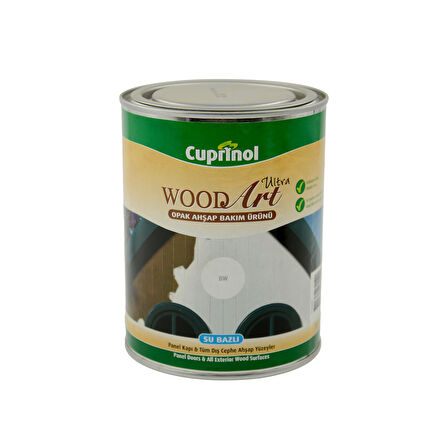 Marshall Cuprinol Wood Art Ultra Opak BW Beyaz Koruyucu Ahşap Boyası 0,75 Lt