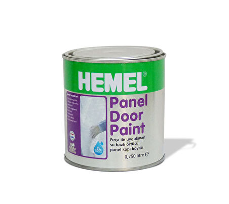 Hemel Panel Door Paint Polar White Amerikan Panel Kapı Boyası Beyaz 0,75 Lt