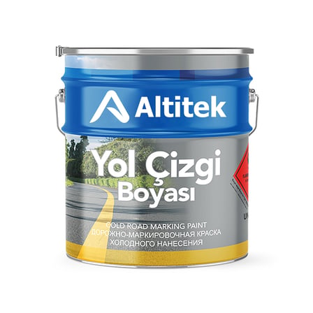 Altitek İSG Akrilik Yol Çizgi Boyası Sarı 3 kg Galon