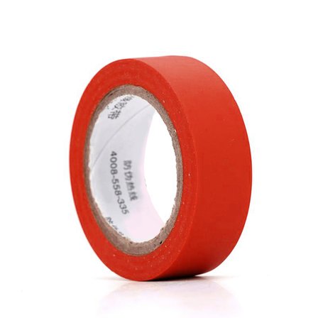 İzole PVC Kırmızı Faz Hattı Elektrikçi Bandı 19mm x 9m) Kablo İşaretleme ve İzolasyon Bandı