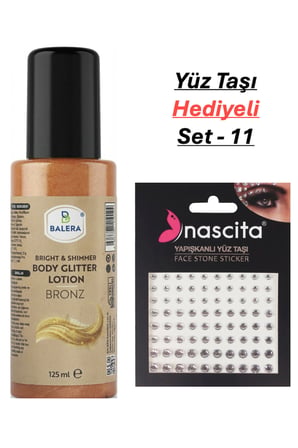 Vücut Losyonu Simli 125 ml & Yüz Taşı Hediyeli-11