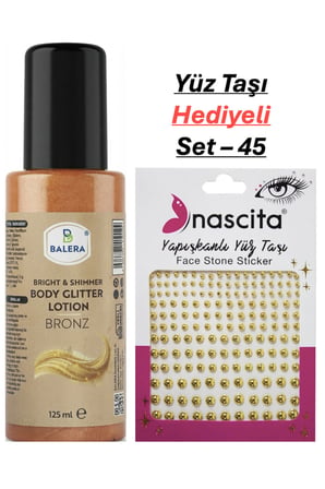 Vücut Losyonu Simli 125 ml & Yüz Taşı Hediyeli-45