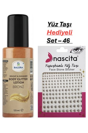 Vücut Losyonu Simli 125 ml & Yüz Taşı Hediyeli-46