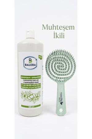 Şampuan At Kuyruğu Özlü Yoğun Yıpranmış Saçlar İçin 1000Ml Pro Saç Fırçası Hediyeli