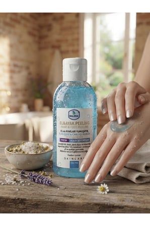El ve Ayak Peelingi 150 ml – Topuk Çatlak Giderici, Ölü Deri Temizleyici, Cilt Yenileyici Topuk Törpüsü Hediyeli