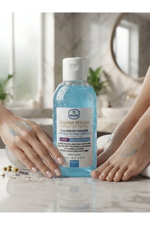 El ve Ayak Peelingi 150 ml – Topuk Çatlak Giderici, Ölü Deri Temizleyici, Cilt Yenileyici Topuk Törpüsü Hediyeli