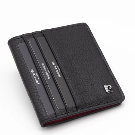 Pierre Cardin Siyah-Kırmızı Erkek Deri Cüzdan 0205S7K