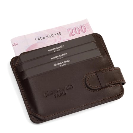 Pierre Cardin Kahve Analin Unisex Deri Kartlık 0777K8N
