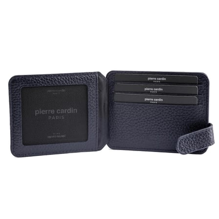 Pierre Cardin Lacivert Floater Unisex Deri Kartlık 0777L1N