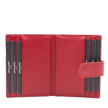 Pierre Cardin Kırmızı Unisex Deri Kartlık 0107K4F