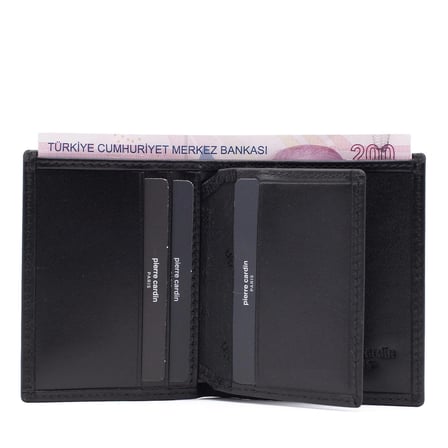 Pierre Cardin Siyah Analin Erkek Cüzdanı 1335A2C
