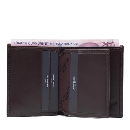Pierre Cardin Kahve Analin Erkek Cüzdanı 1335K8N