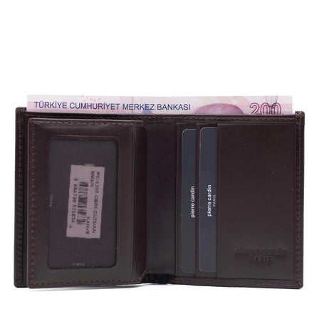 Pierre Cardin Kahve Analin Erkek Cüzdanı 1335K8N
