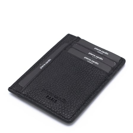 Pierre Cardin Siyah Unisex Deri Kredi Kartlık 0323S3L