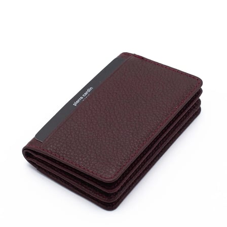 Pierre Cardin Bordo Unisex Deri Kartlık 0188B6D