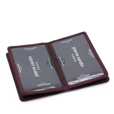 Pierre Cardin Bordo Unisex Deri Kartlık 0188B6D