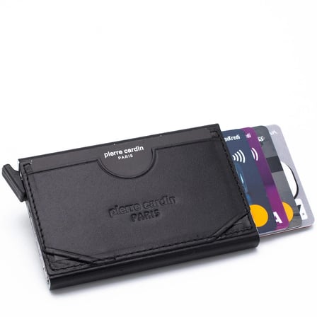 Pierre Cardin Siyah Unisex Otomatik Deri Kartlık 0273F2I