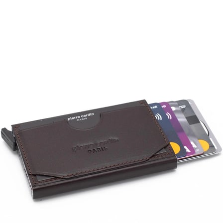 Pierre Cardin Kahve Unisex Otomatik Deri Kartlık 0273K4Y