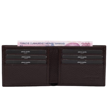 Pierre Cardin Kahve Floater Deri Erkek Cüzdanı 3664SI2