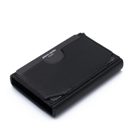 Pierre Cardin Siyah Unisex Otomatik Deri Kartlık 0274A2C