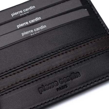 Pierre Cardin Siyah-Kahve Unisex Deri Kartlık 0244ŞKT2
