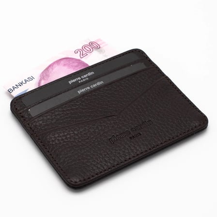 Pierre Cardin Kahve Unisex Deri Kartlık 0626D5X