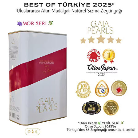 Milas Memecik Erken Hasat Soğuk Sıkım Zeytinyağı Mor Seri Yoğun Meyvemsi %0.3 Asit 3 L
