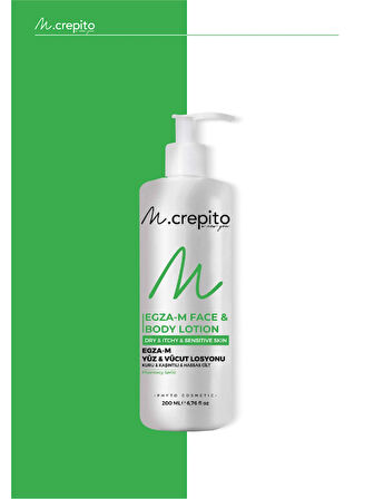 Prebiyotik & Postbiyotikli EGZA-M Yüz & Vücut Losyonu 200 ml-Hassas Ciltler İçin 