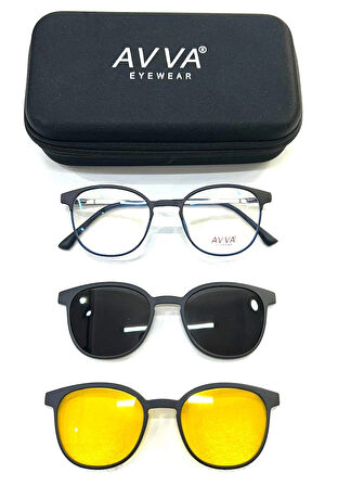 AVVA 2127 C3 L-G  Polarize&antifar Klipsli UNİSEX  Güneş Gözlüğü