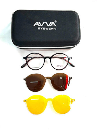 AVVA 9365 C8 POLARİZE&ANTİFAR KLİPSLİ UNİSEX GÜNEŞ GÖZLÜĞÜ