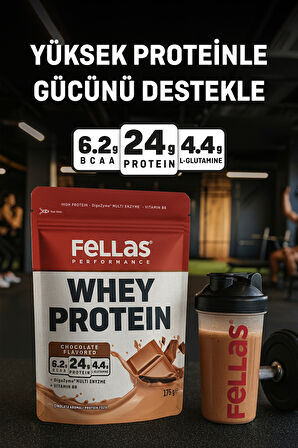 Fellas Protein Tozu 2'li - Çikolata Aromalı (175g) + Kurabiye Aromalı (175g)