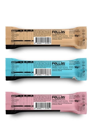 Fellas Çikolata Kaplı HighPro Protein Bar 50gr Deneme Paketi 3'lü