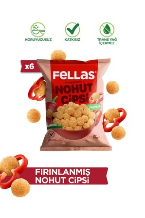 Nohut Cipsi - Paprika (50 g) x 6 Adet