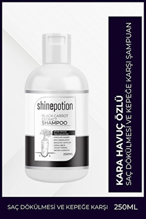 KARA HAVUÇ ÖZLÜ DÖKÜLME KARŞITI ŞAMPUAN 250 ML