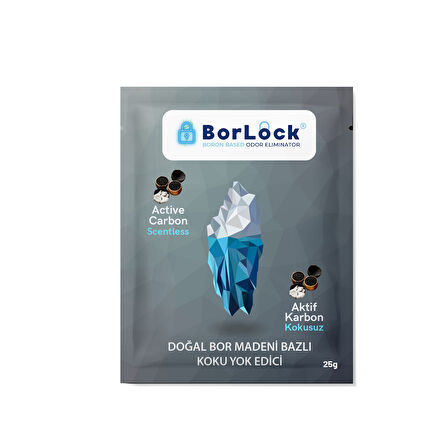 BorLock Aktif Karbonlu Koku Giderici 25g x 15 Adet