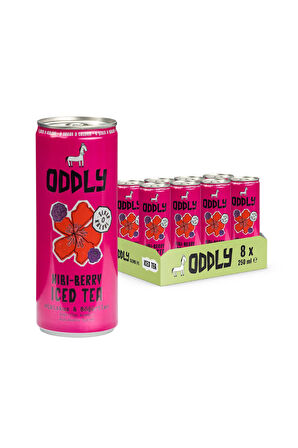 HIBIBERRY SOĞUK ÇAY KUTU HİBİSCUS BÖĞÜRTLEN - 0 ŞEKER & 0 KALORİ 250 ML X 8 ADET