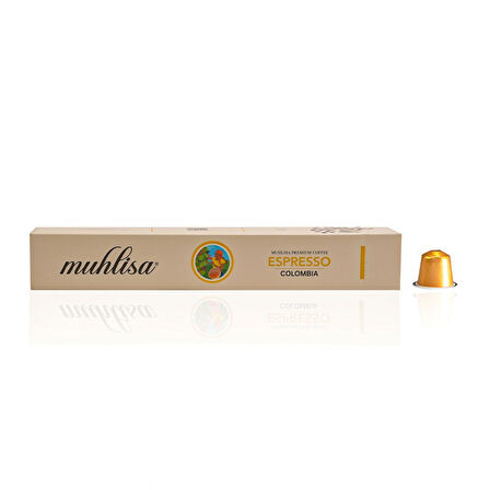 Muhlisa Espresso Colombia Kapsül Kahve 10'lu Kutu %100 Arabica