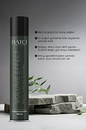 Volume Effect Matte Firm Hold Saç Spreyi 400 ML Mat Güçlü Tutuş Etkili