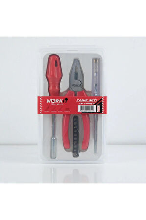 13 İn 1 180Mm Pense + Bits Uç Tutucu + 10 Parça Bits Uç + Kontrol Kalemi