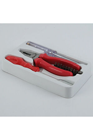 13 İn 1 180Mm Pense + Bits Uç Tutucu + 10 Parça Bits Uç + Kontrol Kalemi