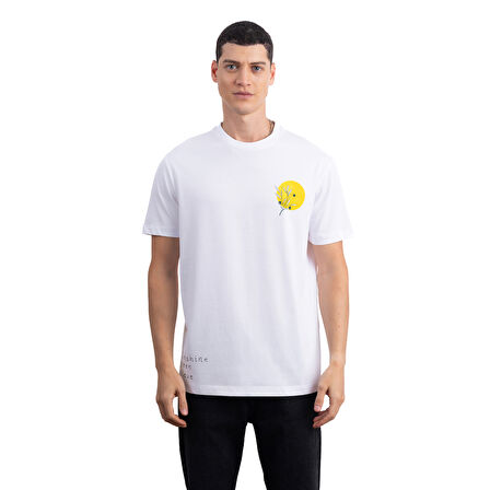 Olive Branch Regular Beyaz T-Shirt