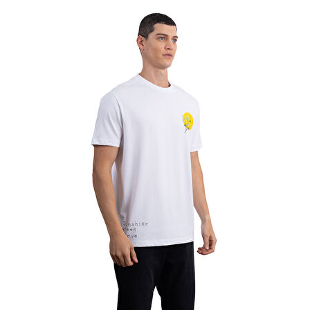 Olive Branch Regular Beyaz T-Shirt