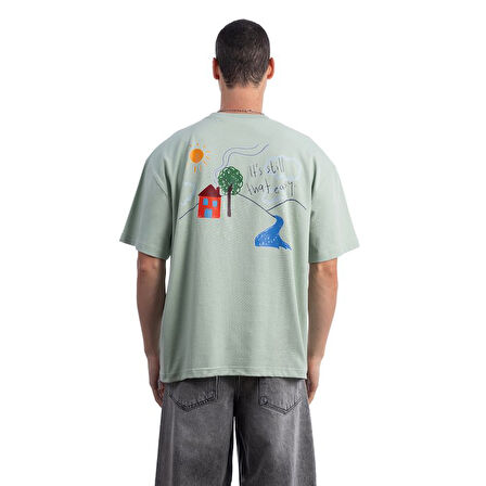 House King Size Su Yeşili T-Shirt